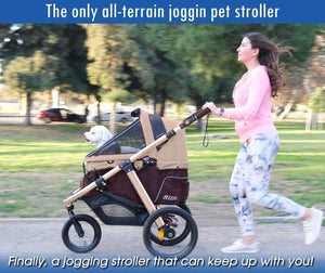 Buy Taupe Pet Stroller for Small, Medium or Large Dogs & Cats– HPZ