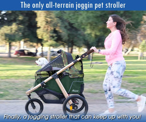 camo jogging stroller Buy Green Jogging Running Pet Stroller for Small, Medium or Large Dogs & Cats– HPZ Pet Rover