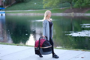 hpz pet rover 3-in-1 carrier/stroller/car seat Luxury 3-in-1 Pet Stroller for Small/Medium Dogs & Cat