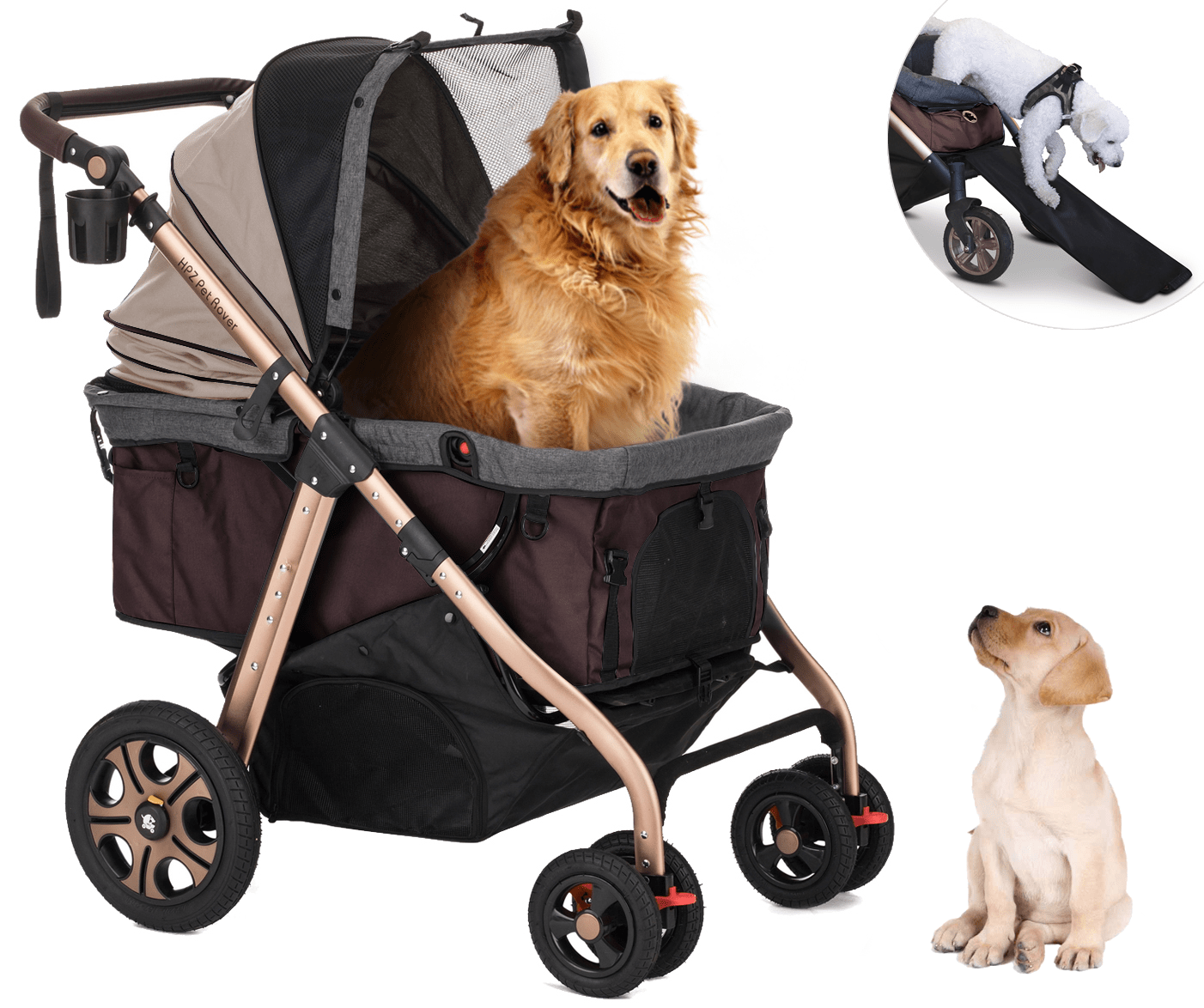 HPZ™ PET ROVER TITAN HD Premium Super-size Stroller SUV for