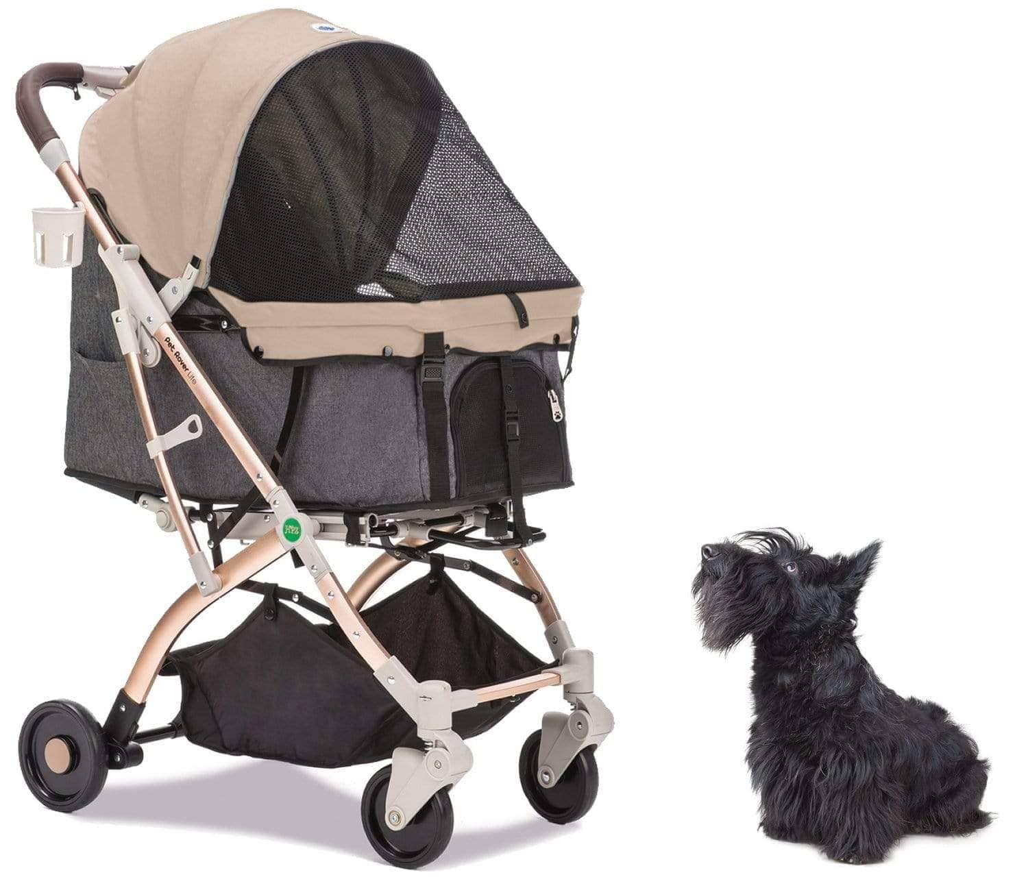 Joovy Pootler 2-in-1 Pet Stroller and Carrier - Black