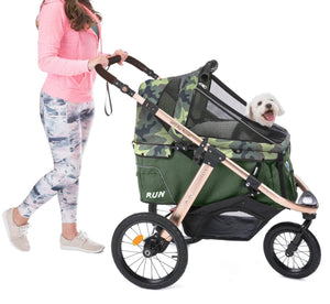 camo dog stroller Buy Green Jogging Running Pet Stroller for Small, Medium or Large Dogs & Cats– HPZ Pet Rover