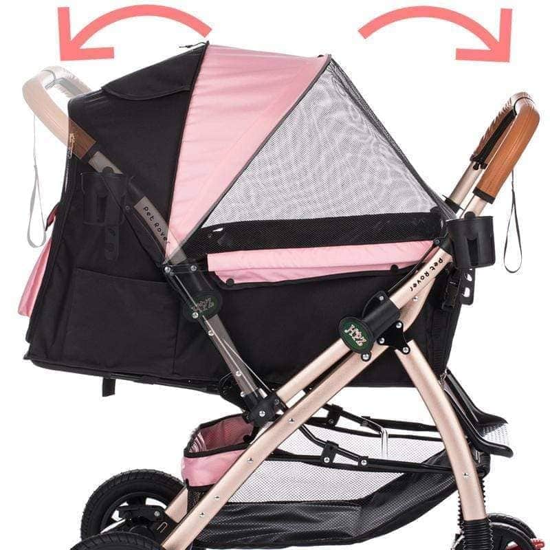rover dog stroller Stylish & Premium Extra Large Purple Strollers for All Size Pets Black– HPZ Pet Rover